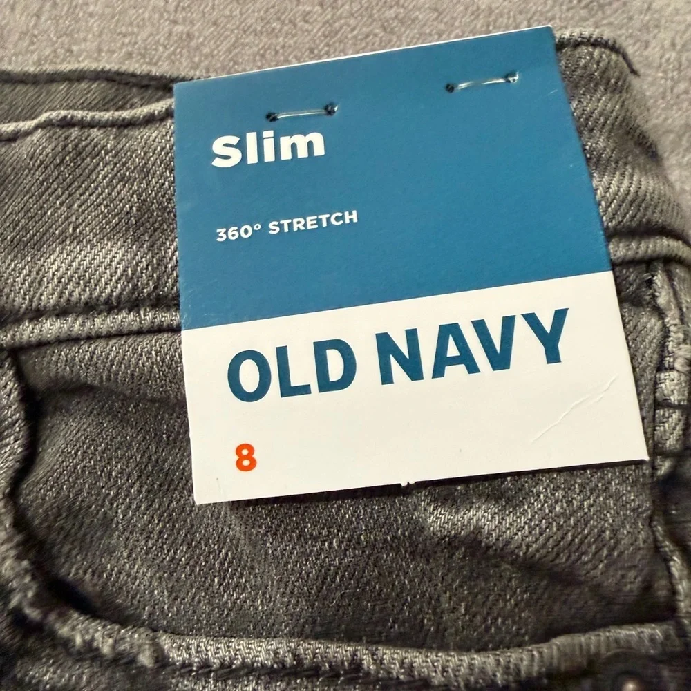 Old Navy Gray Slim Jeans for Kids. NWT
